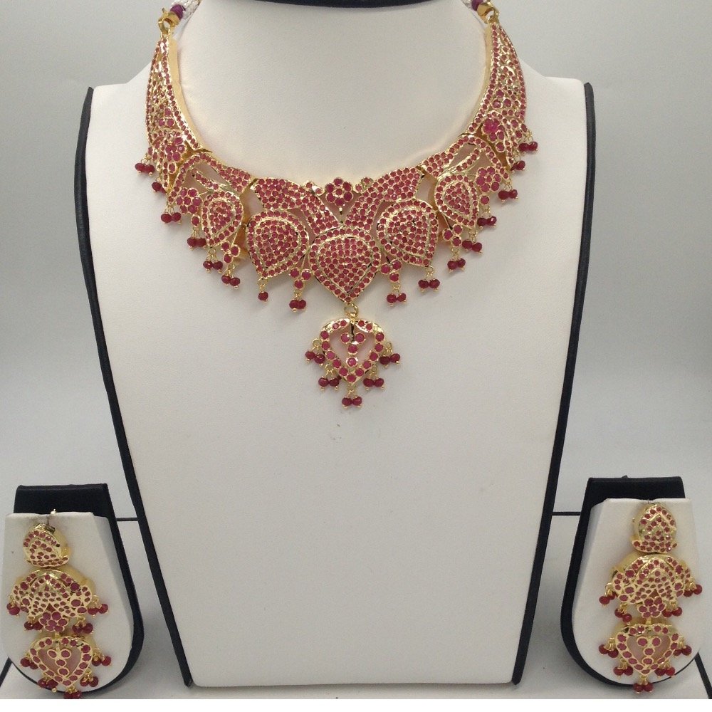 Ruby Amritsar Necklace Set JNC0028