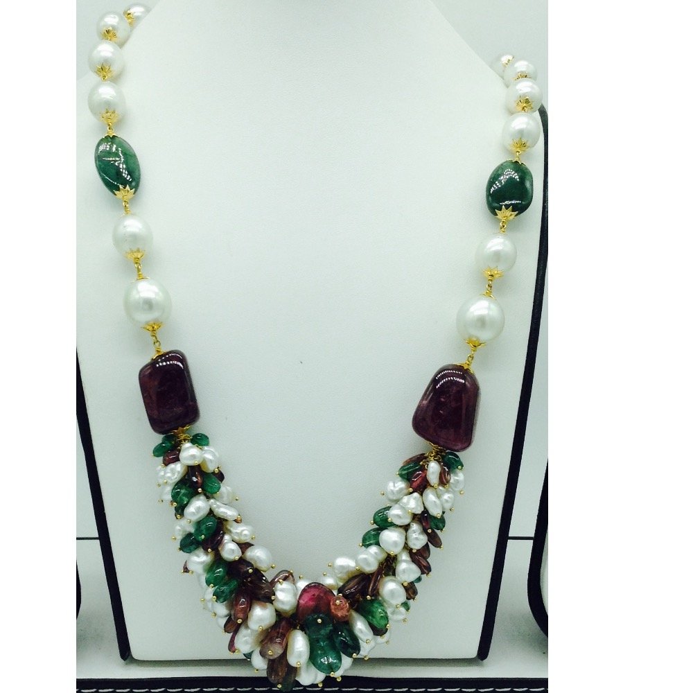 South sea pearls; Emerald and Torma...