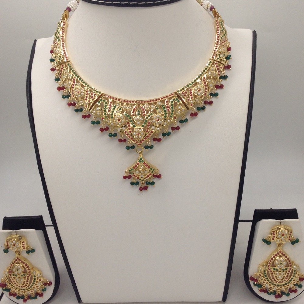 Ruby, Emeralds and White Pearls Amr...