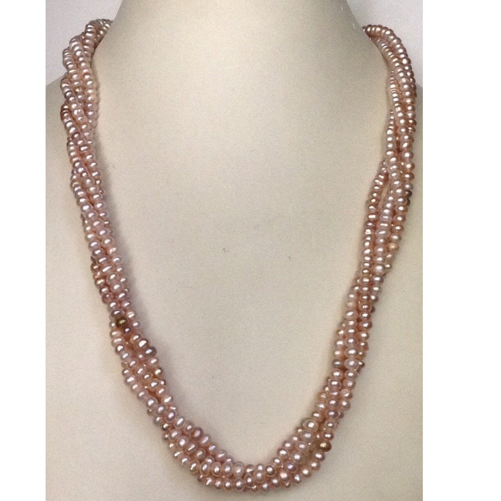 Freshwater Pink Flat Twisted Pearls...