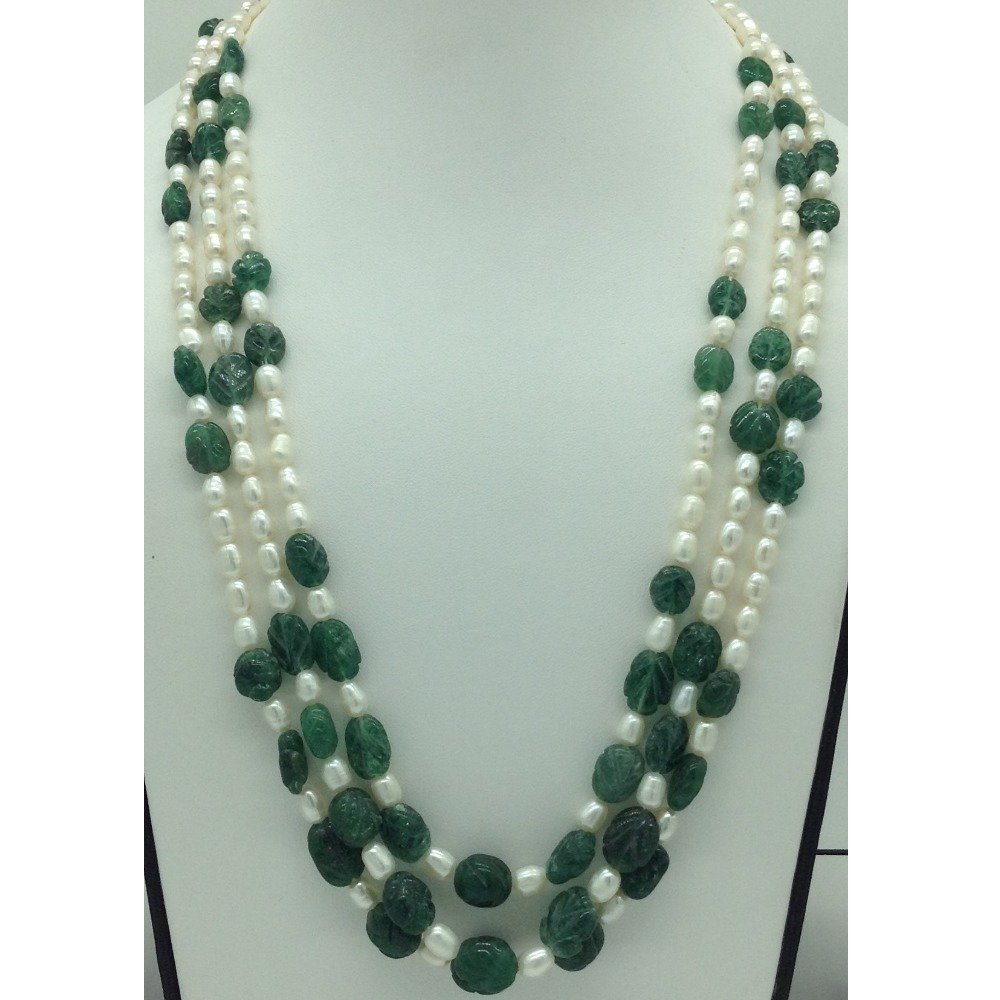 White Pearls With Bariels Stones 3 ...