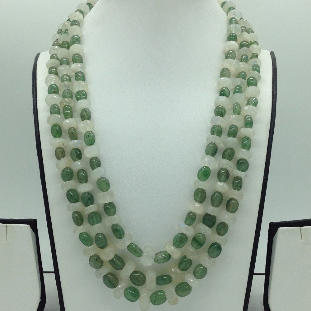 Green Bariels Oval and White Quartz...
